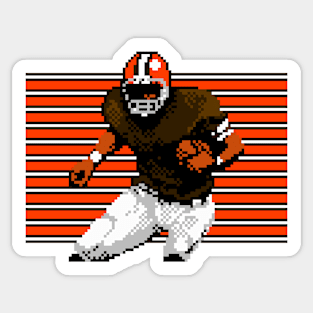 Cleveland Pixel Running Back Sticker